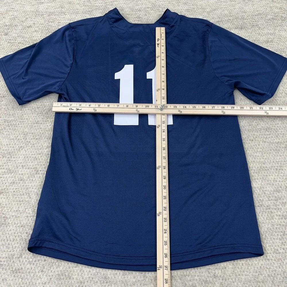 Boston Red Sox Shirt Men Medium Blue Nike Dri Fit Tee Performance Training Adult